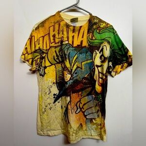 Vintage DC Comics Originals Shirt Medium Joker Batman All Over Print 90s Ha Ha